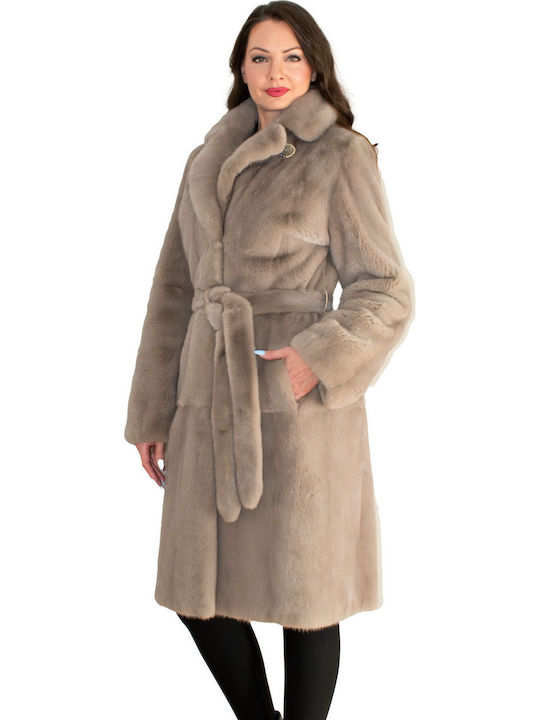 Frauen Pelz Gray