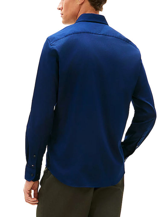 Tommy Hilfiger Herrenhemd Normale Passform Blau Tommy Hilfiger Herrenhemd Normale Passform Blau