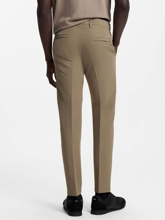 Trousers Elastic in Slim Fit Light Pastel Green
