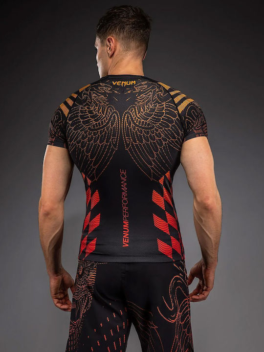 Venum Bărbați Cu mânecă scurtă Tricou VENUM-05846-100 pentru Jiu-Jitsu Neagră