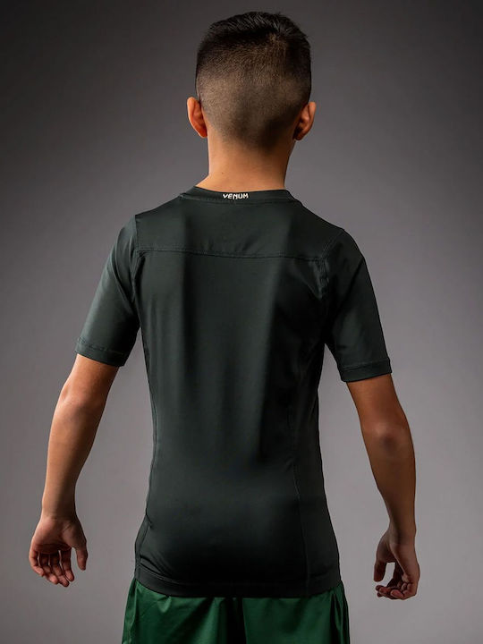Venum Kinder Kurzärmlig T-Shirt VENUM-05968-005 für Jiu-Jitsu Grün