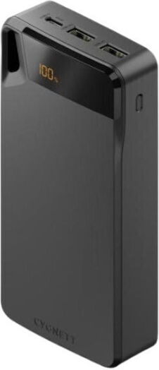 Cygnett Boost Power Bank 20000mAh with 2 USB-A Ports and USB-C Port Black