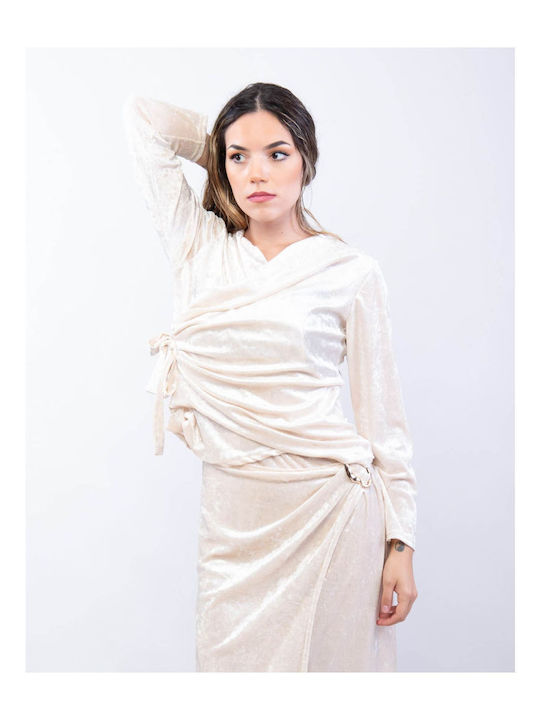 Midi Fustă White