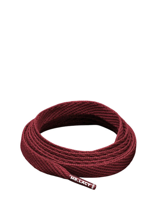 Κορδόνια Mr Lacy Flatties 130cm Burgundy 316492-burgndy