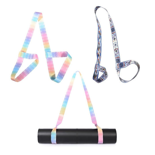 Yoga Mat Carrier & Stretching Strap Niyamas Multicolour