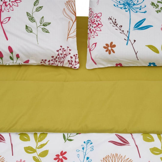 Heinner Sheet Set with 1 Pillowcase Super-Double 220x240cm. Flowers 4pcs