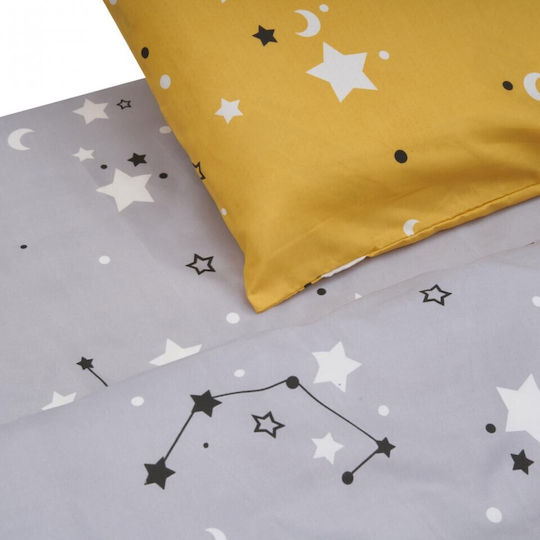 Heinner Set Cearșaf cu 1 Față de pernă Super dublu 220x240cm. Stars 4buc