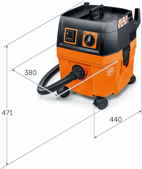 Fein Vacuum Wet / Dry with Plastic Bin 25lt