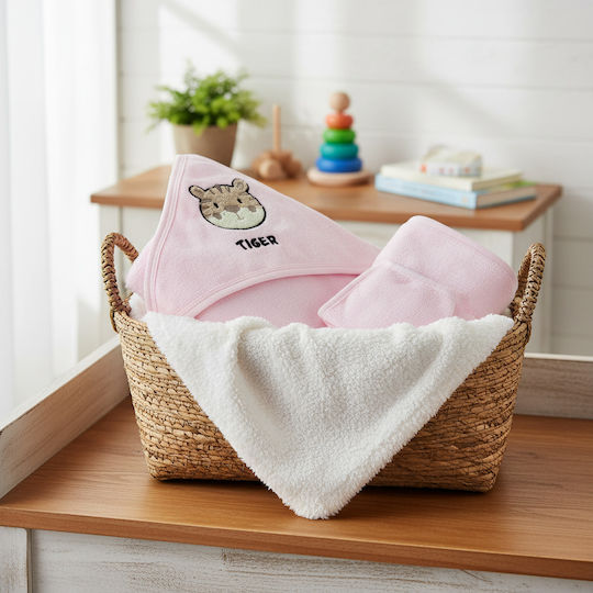 Nansydimo Baby Bathrobe Set with Hooded Towels