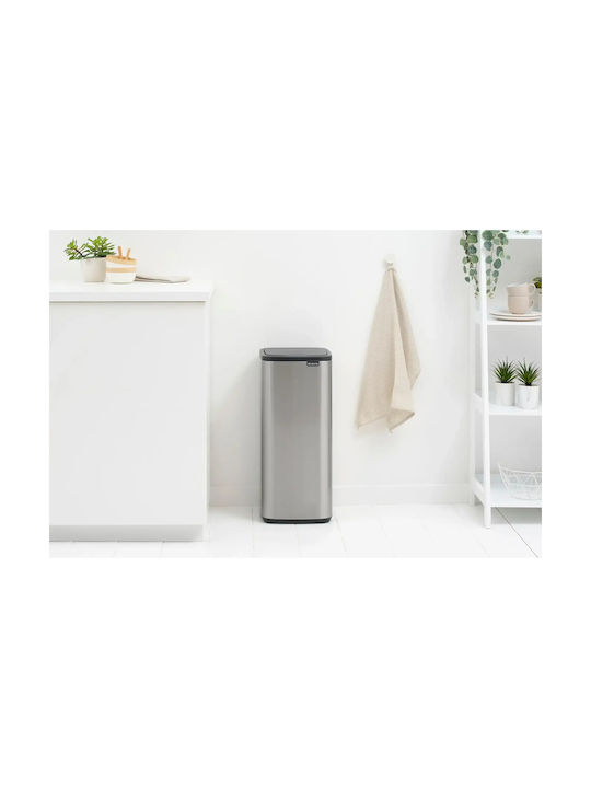 Brabantia Кошче Отпадъци от Неръждаема стомана Сив 30лт 1бр