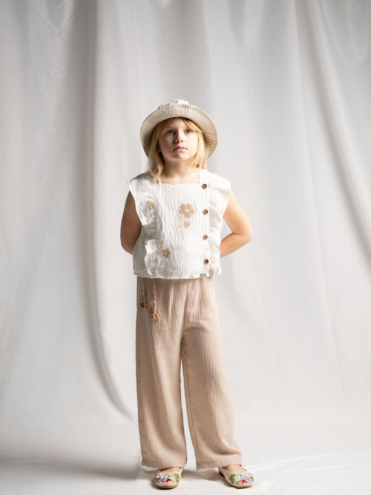 Evita Kids Set with Beige Pants 3 Pieces
