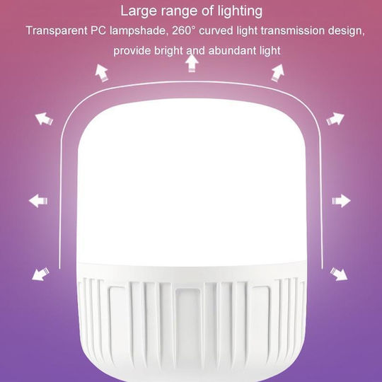 LED крушка 30W за фасунга E27 Неутрално бяло