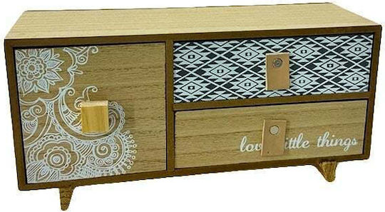 Velve Μίνι Συρταριέρα Ξύλινη 30x10x14cm