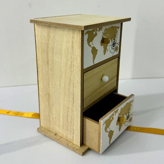 Velve Μίνι Συρταριέρα Ξύλινη 15x10x21.5cm