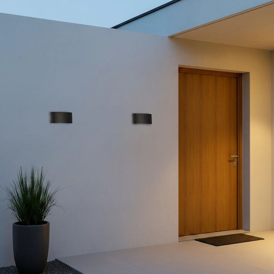 kelvo SIXOAD Wandmontierte Außenbeleuchtung LED IP65 18W mit Warmweißem Licht 17x4x8cm