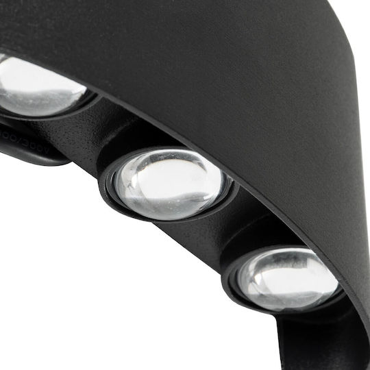 kelvo SIXOAD Wandmontierte Außenbeleuchtung LED IP65 18W mit Warmweißem Licht 17x4x8cm