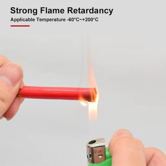 Кабел От Силикон 10 Awg 1 Метър Червен