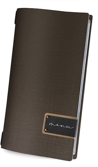 DAG Style Leather Menu Holder in Black Colour cm Set 18 Pieces Chef