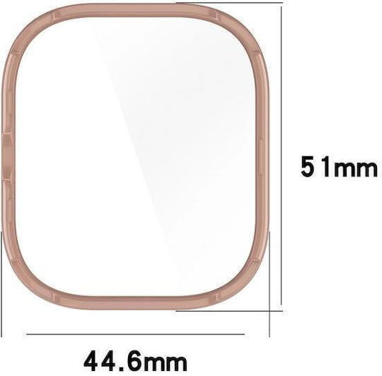 Redmi Watch 4 Xdfind Gehärteter Film Integrierter PC Watch Schutzabdeckung Rosa
