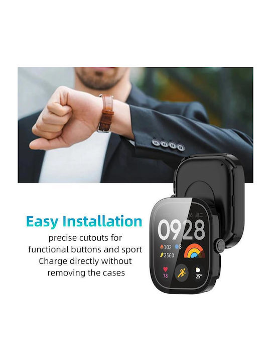 Redmi Watch 4 Xdfind Tempered Film Integrated Pc Watch Protective Cover Black