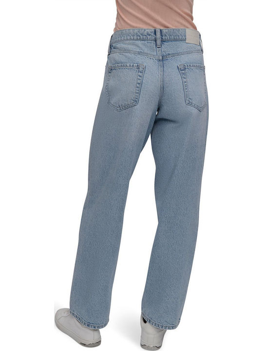 Γυναικείο Jean Παντελόνι Mid Rise σε Relaxed Εφαρμογή