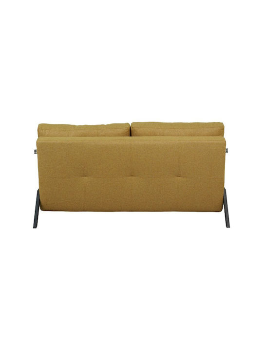 Fancy Two-Seater Couch Bed Yellow 150x92x77 cm