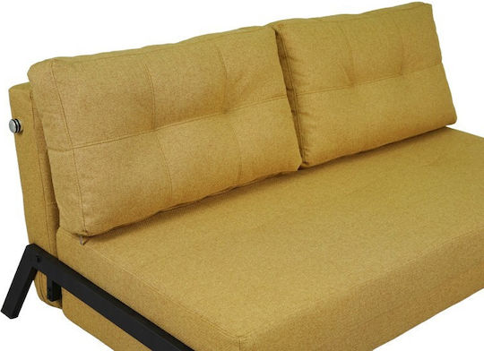 Fancy Διθέσιος Καναπές Κρεβάτι Κίτρινη 150x92x77εκ.