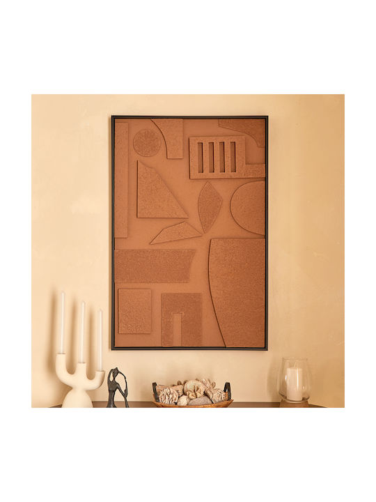 Atmosphera Canvas 3D Jilani 60 x 90 cm – Brown Embossed 210455