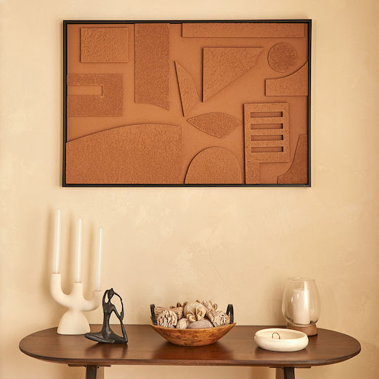 Atmosphera Canvas 3D Jilani 60 x 90 cm – Brown Embossed 210455