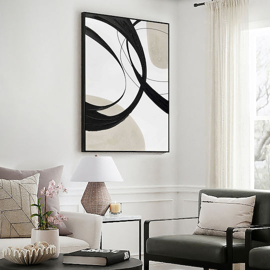 Actio Ii 386692 – Acrylic Painting 80x120cm Black Frame