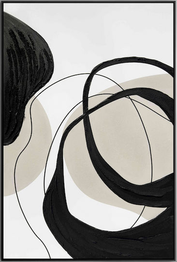 Actio I 386548 – Acrylic Painting 80x120cm Black Frame