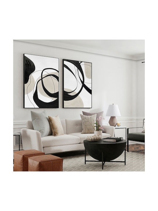 Actio I 386548 – Acrylic Painting 80x120cm Black Frame