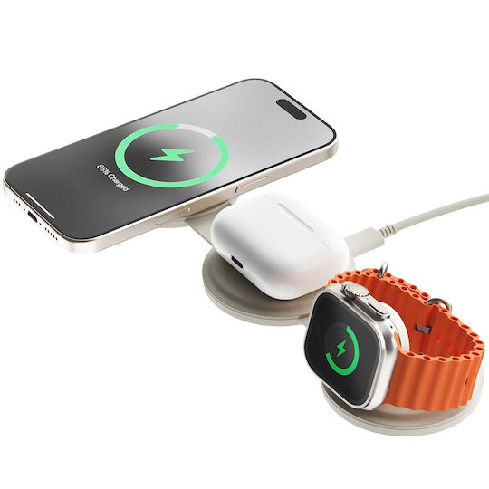 Satechi Încărcător Wireless Qi2 15W Bej (OnTheGo)