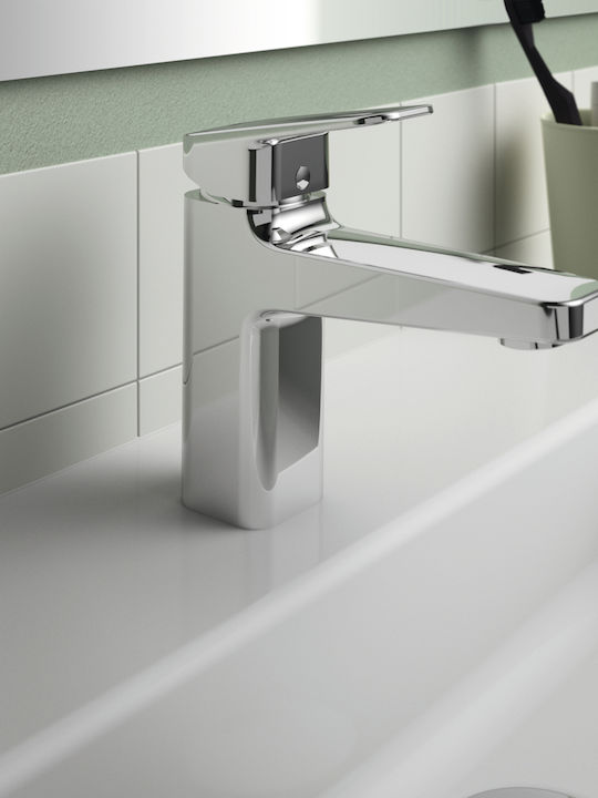 Ideal Standard Ceraplan Αναμεικτική Μπαταρία Νιπτήρα Ασημί