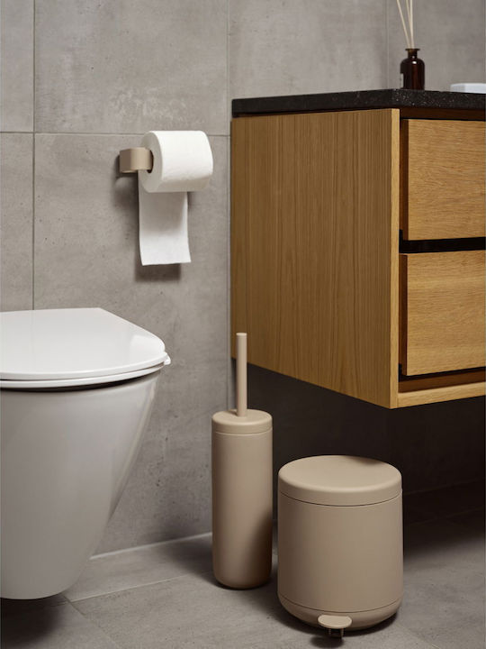 Zone Denmark Plastic Bathroom Basket 4lt Brown