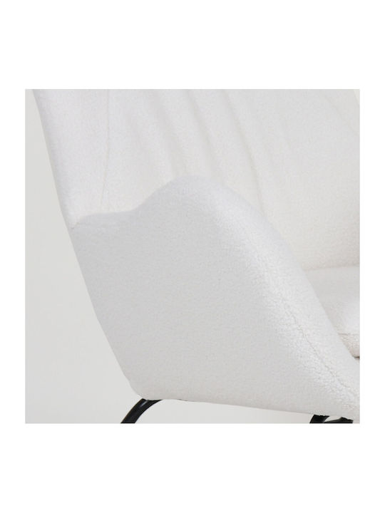 Lapin Rocking Armchair White 67x87x90cm
