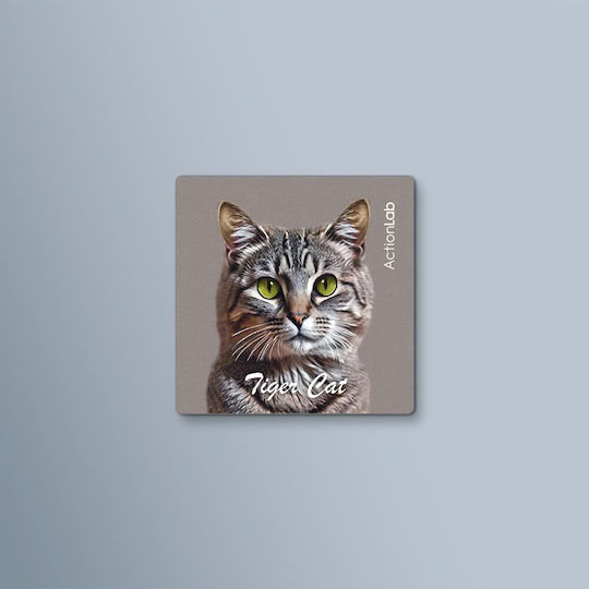 Action Lab Magnet Tiger Cat Grey