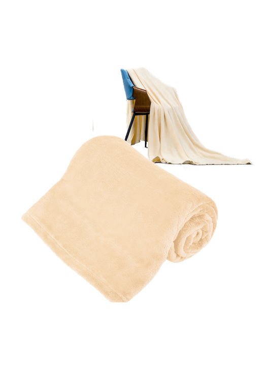 Teesa Κουβέρτα Fleece Μονή 150x200εκ. Cream TSA8901-5