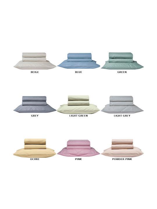 Kentia Essential Pillowcase Set with Envelope Cover 02 Mint 50x70cm.