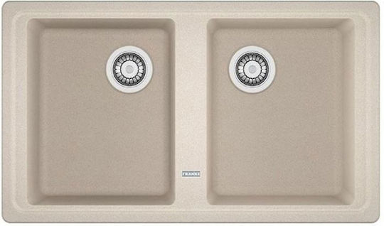 Franke Basis Bfg 620 1140284080 Drop-In Spüle aus Verbundgranulat B86xT50cm Coffee