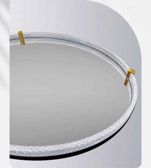 Martin Home Στρογγυλός Καθρέπτης Μπάνιου Led Αφής 70x70cm Λευκός