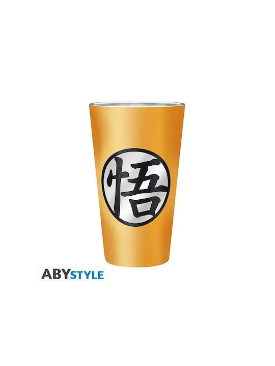 Abysse Dragon Ball Z Super Glass Water made of Glass in Yellow Color 400ml