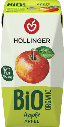Hollinger Băutură din Fructe Organică Suc Organic Măr Fără zahăr 200ml 1buc