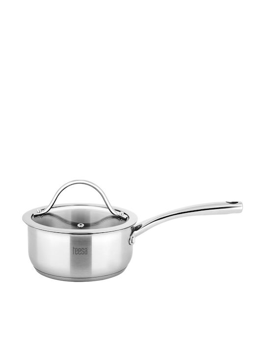 Teesa Cook Expert Master Stainless Steel Pots Set with Ceramic Interior Coating 6 Pieces