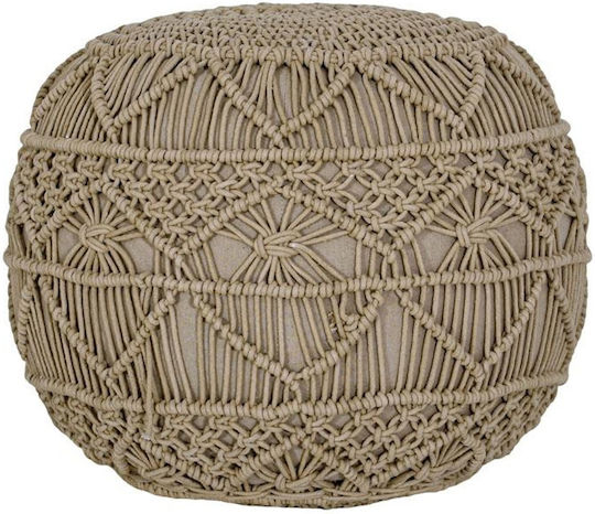Bean Bag Chair Stool Waterproof Beige 45x45x40cm