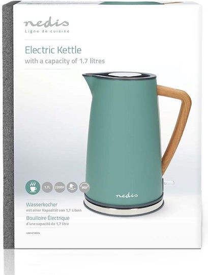 Nedis Fierbător 1.7lt 2200W Verde