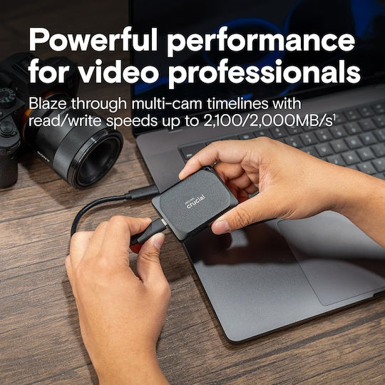 X10 Pro USB-C 3.2 Εξωτερικός SSD 4TB 2.5" Μαύρο