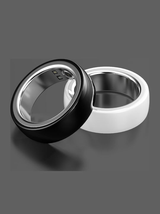 Fashion Smart Ring 18mm with Heart Rate Monitor Black