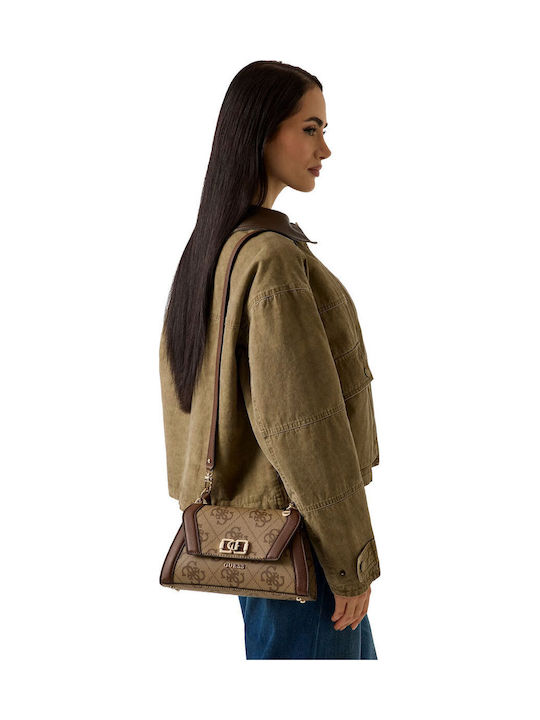 Latte Logo Damen Handtasche Braun