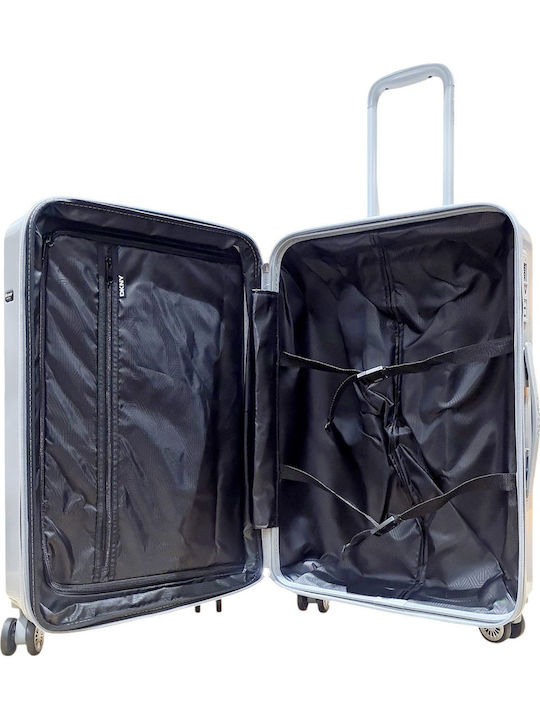 Large Travel Suitcase Wheeled Four Wheels Upright 28" Dkny Dh818yc5 Grey